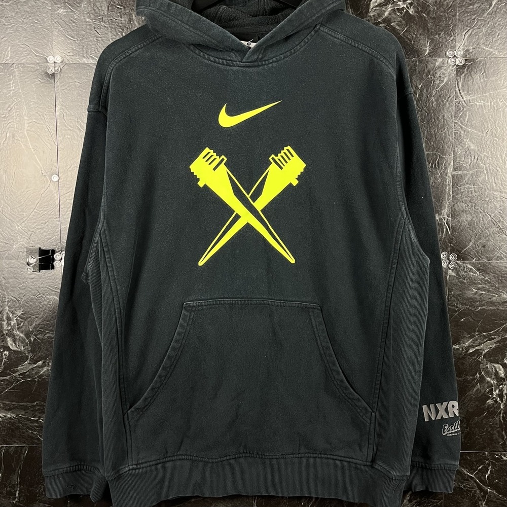 Nike Men's Black Fleece NXR Hoodie Medium